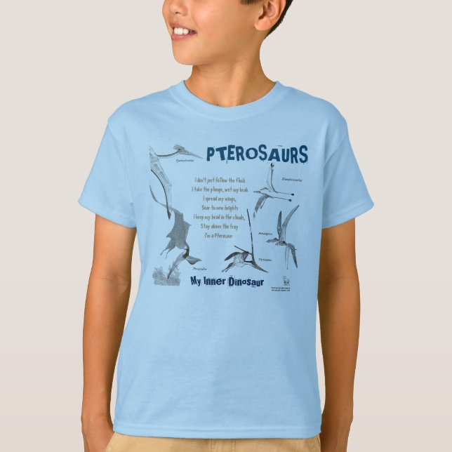 Pterosaurs mein innerer Dinosaurier scherzt Shirt (Vorderseite)