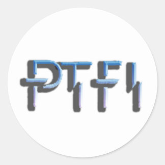 PTFI-Aufkleber Runder Aufkleber