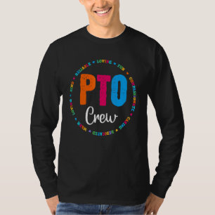 Pto Crew Eltern Schule Volunteer Board Mama Parent T-Shirt