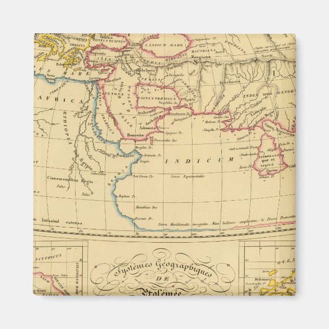 Ptolemäus Geografie Magnet (Vorne)