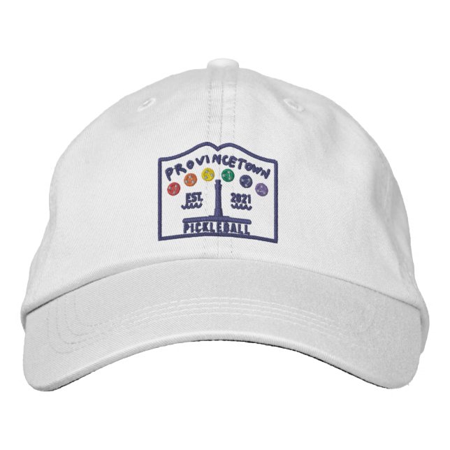 Ptown Pickleball EMBROIDEE casquette couleur clair (Devant)