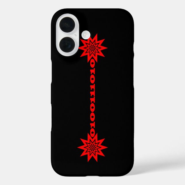 PTP-Laserlichtleuchte iPhone 16 Hülle (Rückseite)