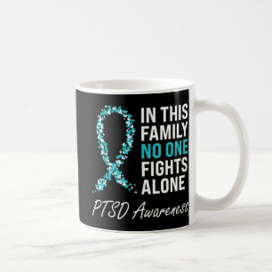 PTSD Awareness Aquamarin Ribbon Kaffeetasse