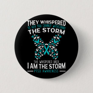 Ptsd Awareness Butterfly Posttraumatisches Stress  Button