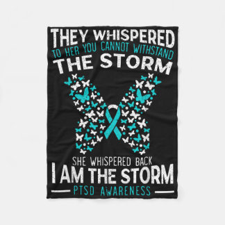 Ptsd Awareness Butterfly Posttraumatisches Stress  Fleecedecke