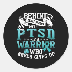 Ptsd Awareness Montag _ Posttraumatische Stress Di Runder Aufkleber