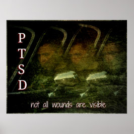 PTSD Awareness - Nicht alle Wunden sind sichtbares Poster