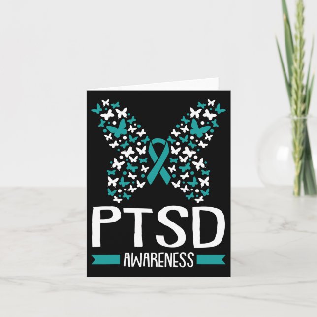 Ptsd Awareness Post Traumatic Stress Ribb Karte (Vorderseite)