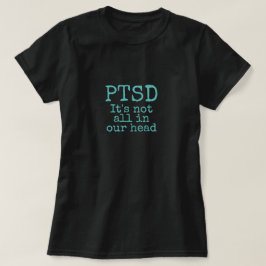PTSD-Bewusstsein für die aquamarine psychische Ges T-Shirt
