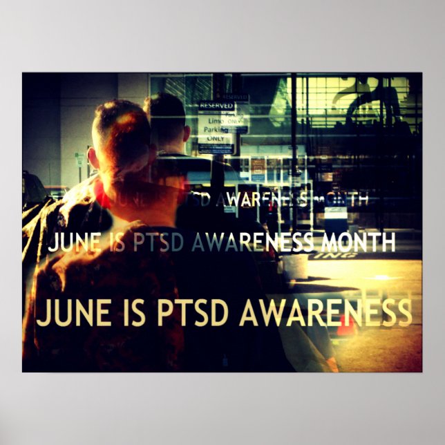 PTSD-Bewusstseinsposter Poster (Vorne)