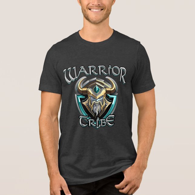 PTSD Krieger Stamm Tri-Blend Shirt (Vorderseite)