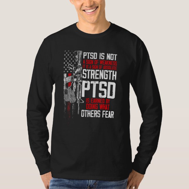 Ptsd Posttraumatisches Stressstörungen T-Shirt (Vorderseite)