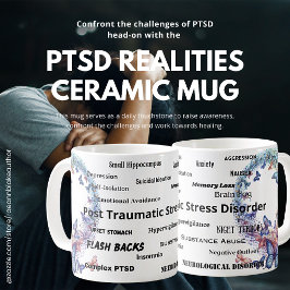 PTSD Reality Achtsamkeit Keramik Tasse