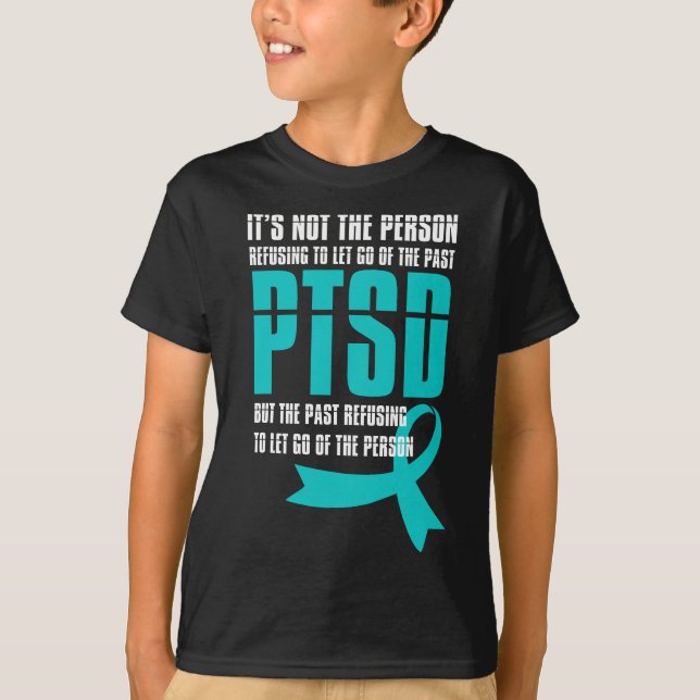 PTSD Sensibilisierungsmonat Lass Go Support Vetera T-Shirt (Vorderseite)