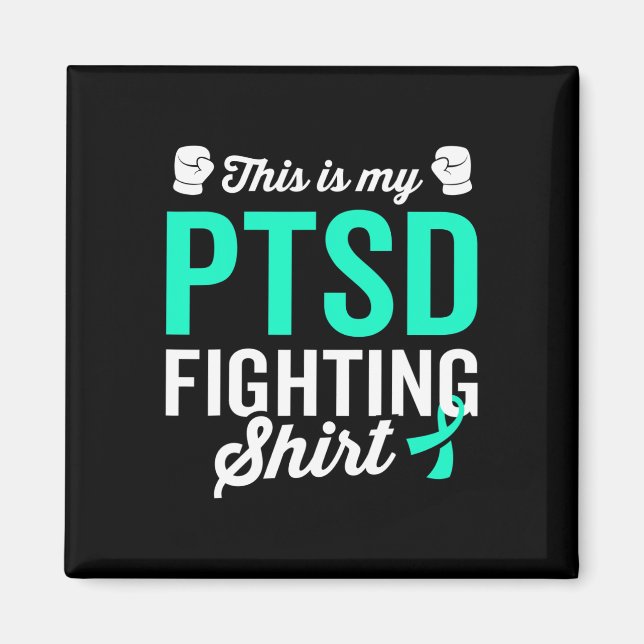 Ptsd Stress Warrior Survivor Bewusstsein wird gut Magnet (Vorne)