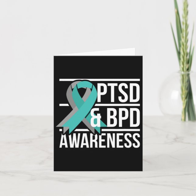 Ptsd und BPD-Bewusstsein Karte (Vorderseite)