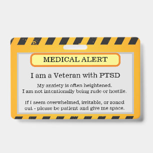 PTSD-Warnabzeichen Ausweis