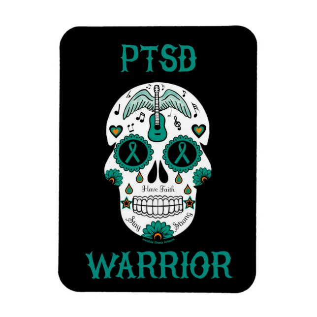 PTSD WARRIOR MAGNET (Vertikal)