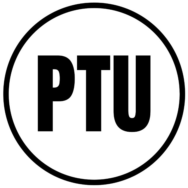 PTU - Sticker rond Platine classique (Créateur téléchargé)