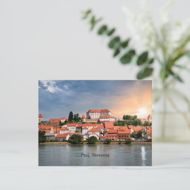 Ptuj, Slovenije Stadfoto Postkarte (Stehend Vorderseite)