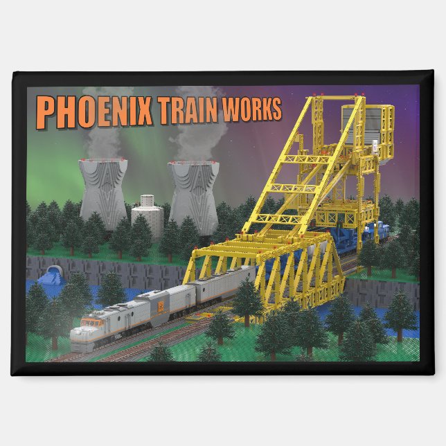 PTW Atombetriebener Zug  Magnet (Vorderseite)