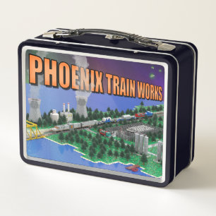 PTW Atomic Train und Kraftwerkszene Metall Brotdose
