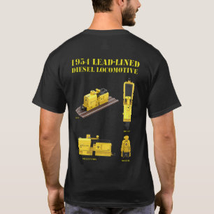 PTW Rückseiten-Bleischutz-Lokomotiv-T-Shirt T-Shirt