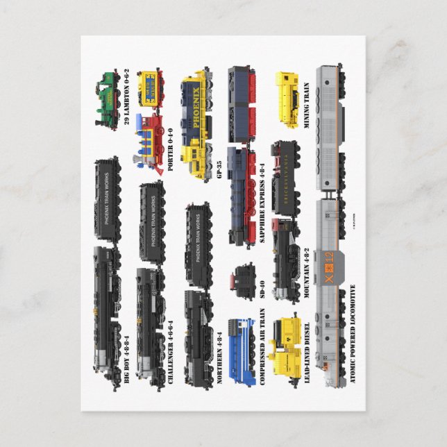 PTW-Zugkollektion Postkarte (Vorderseite)
