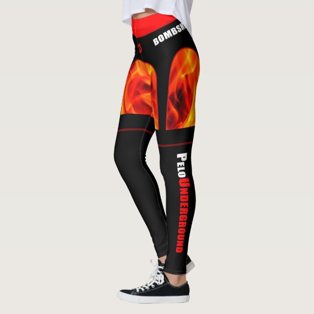 PU-BOMBSHELL hohe" Entwurfs-Leggings "Schenkels Leggings (Links)
