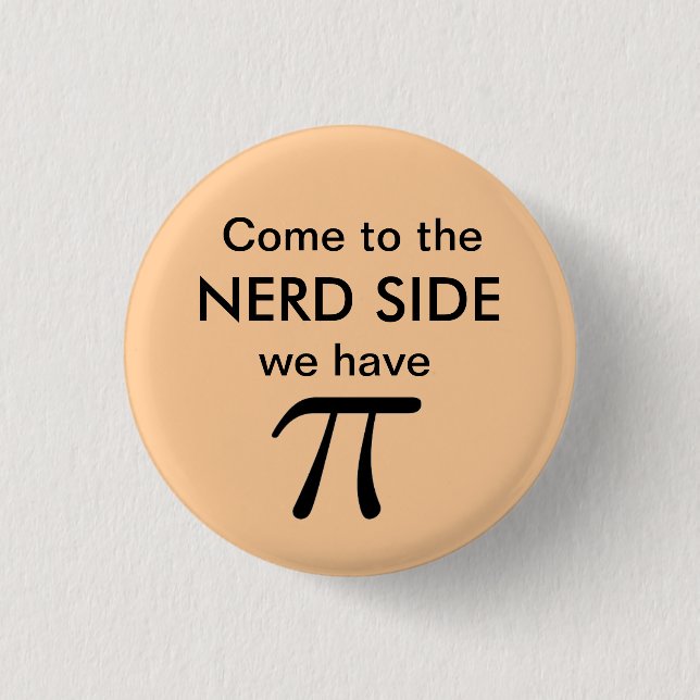 PU-Button - PFIRSICH Button (Vorderseite)