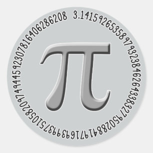 PU im Silber Runder Aufkleber