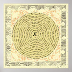 PU in gewundenen ~ Mathe als Kunst Poster
