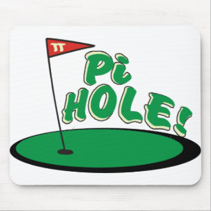 PU-Loch - MATHE-SPASS - GOLF Mousepad