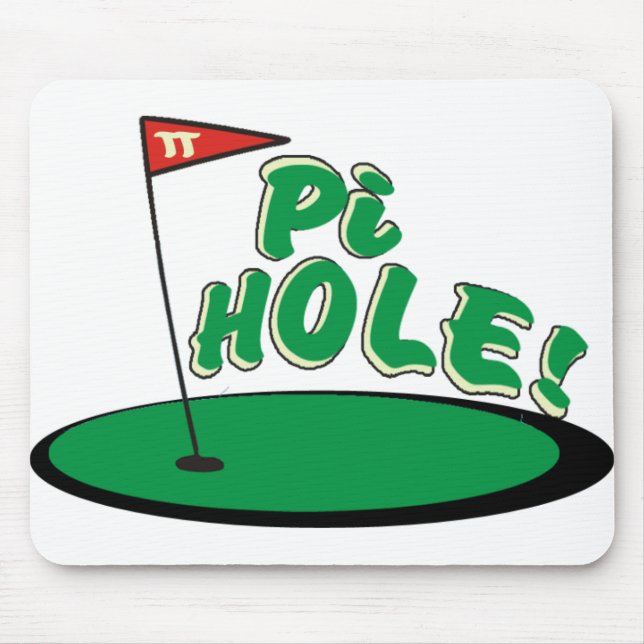PU-Loch - MATHE-SPASS - GOLF Mousepad (Vorne)