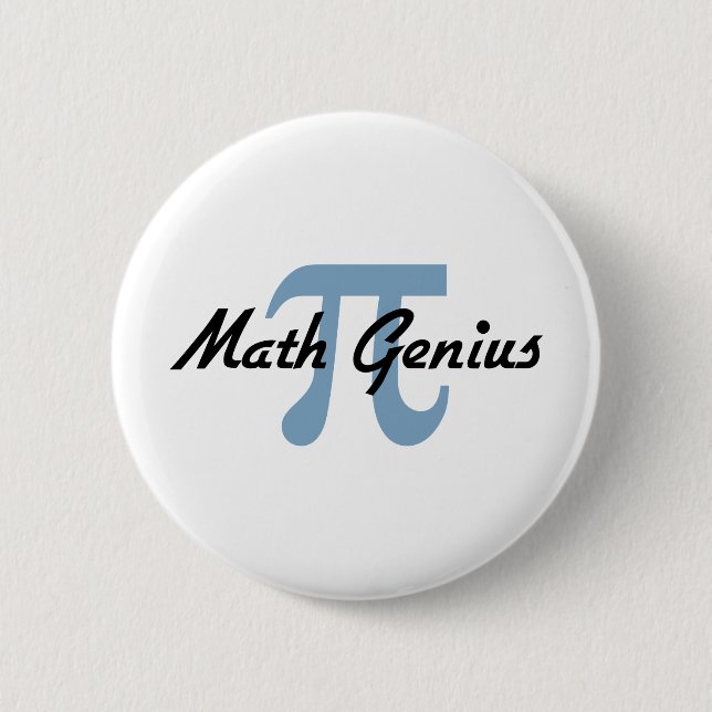 PU: Mathe-Genie Button (Vorderseite)