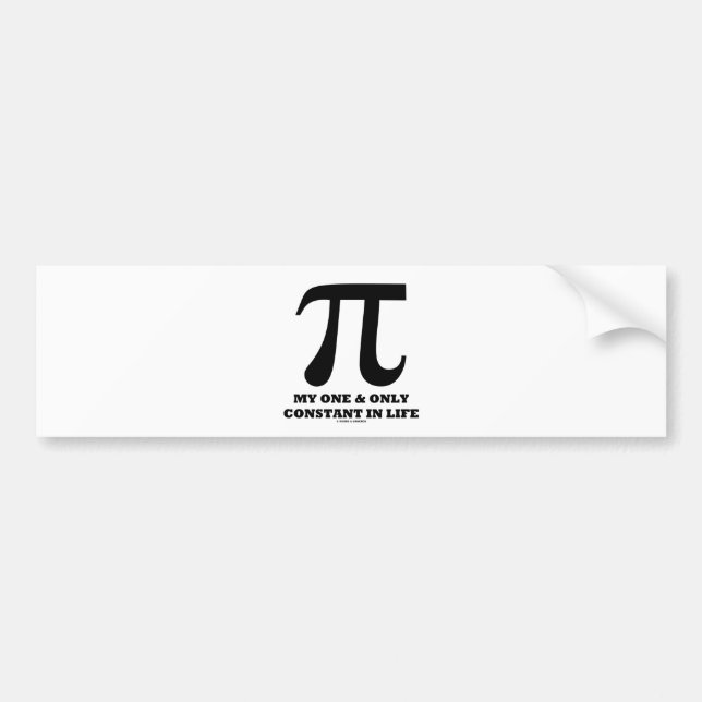 PU mein und nur konstant im Leben (Mathe-Spaß) Autoaufkleber (Vorne)