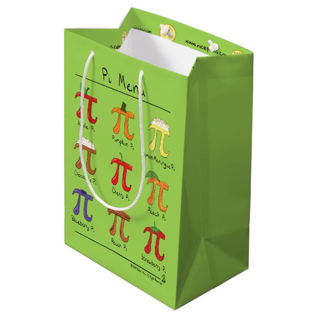 PU-Menü-niedliche Mittlere Geschenktüte (Rückseite Schrägansicht)