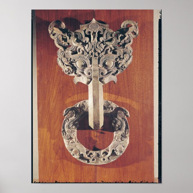 P'u shou' Türknopf mit Tachodesign Poster (Vorne)