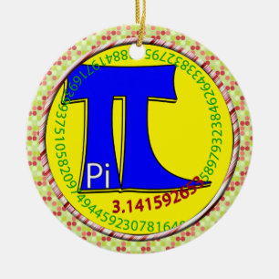 PU-Symbol 3,14 entscheidend Keramik Ornament