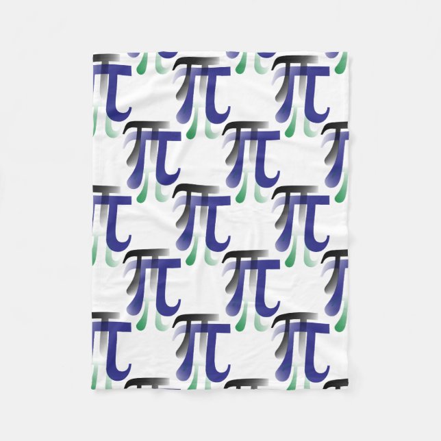 PU-Symbol-Mathe-Fleece-Decke Fleecedecke (Vorderseite)