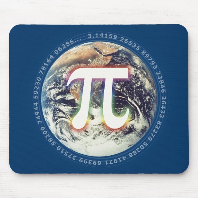PU-Tag auf Erde | feiern Mathe Mousepad (Vorne)