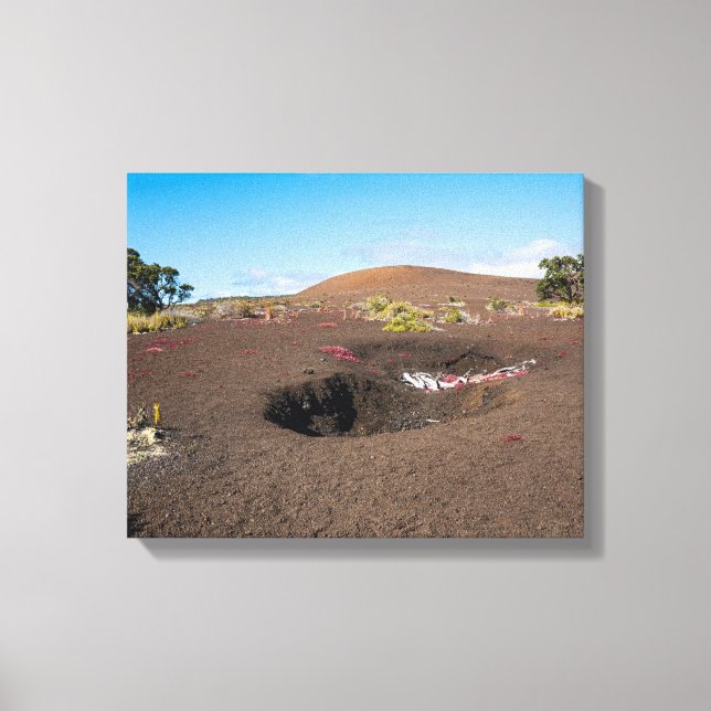 Pu’u pua’i Schlackenkegel entlang des Byron-Felssp Leinwanddruck (Vorderseite)