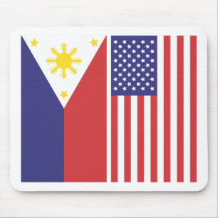 PU- und US-Flaggen Mousepad