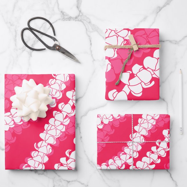Puakenikeni lei geschenkpapier set (Vorderseite)