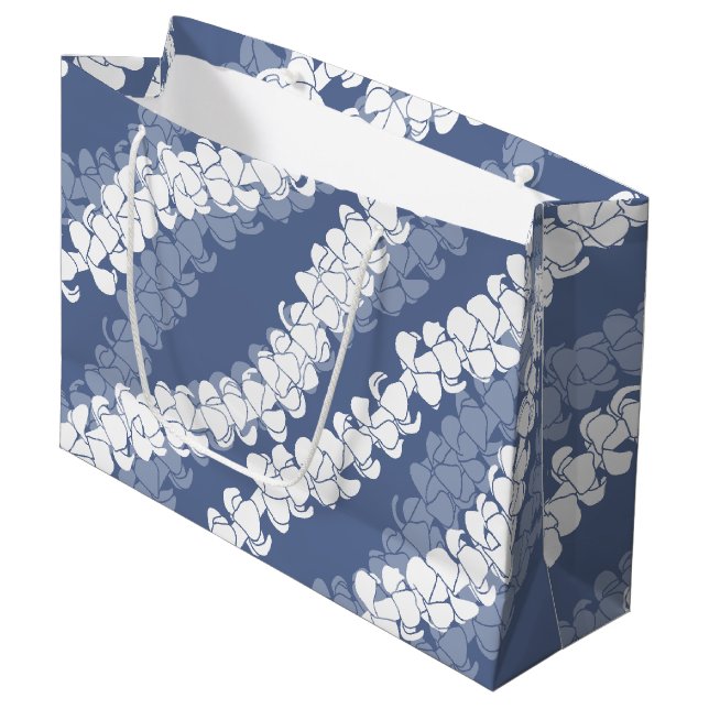 Puakenikeni lei große geschenktüte (Vorderseite Schrägansicht)