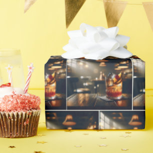 Pub Alter Cocktail Geschenkpapier