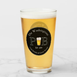 Pub classique moderne verre à bière pinte verre