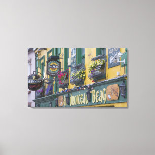 Pub, Dingle, Dingle Halbinsel, Landkreis Kerry, Leinwanddruck