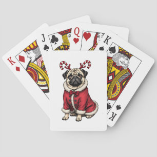 Pub Hund tragen Santa Anzug für Weihnachten Hund L Spielkarten