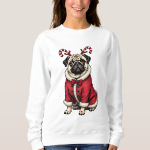 Pub Hund tragen Santa Anzug für Weihnachten Hund L Sweatshirt
